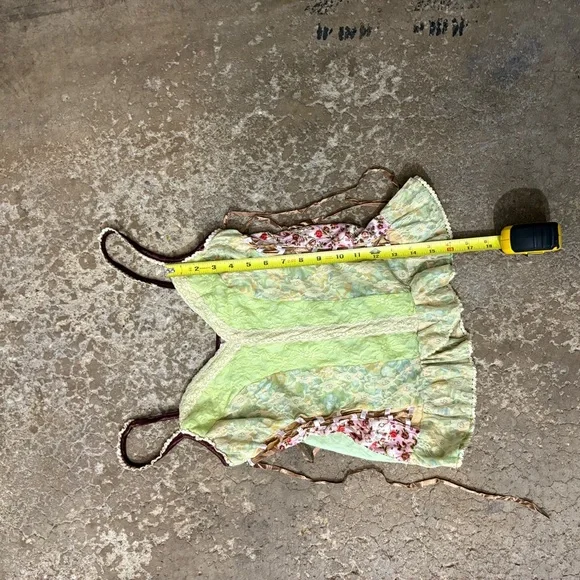 VTG Pretty Angel Lace Ribbon Corset Top Silk Blend Princess Steampunk Y2K M - Picture 5 of 6